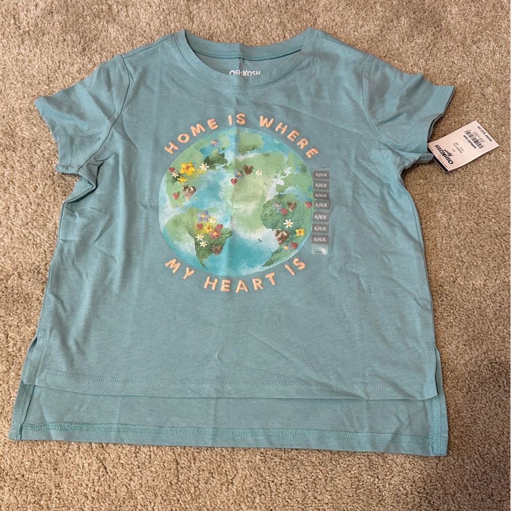 NWT OshKosh B'gosh Blue Short Sleeve Tee